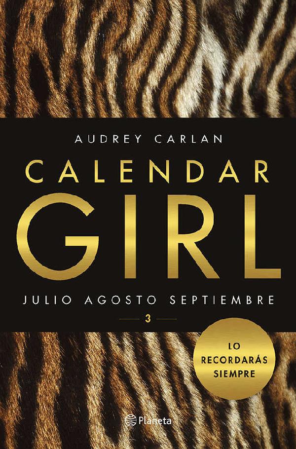 Calendar Girl 3 Julio Agosto Septiembre